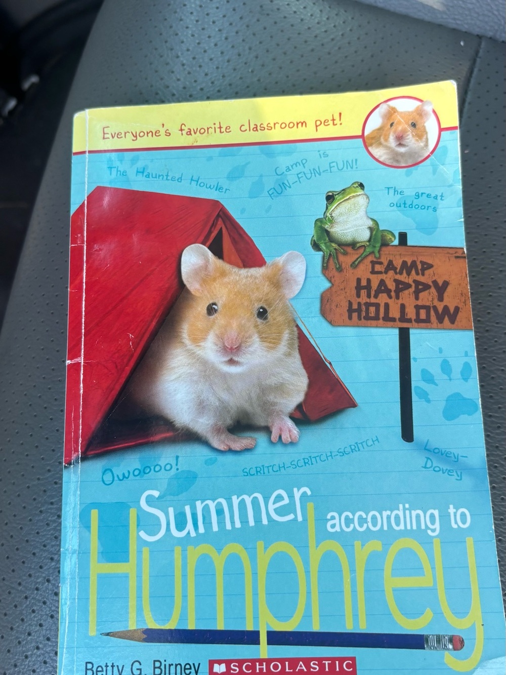 Scholastic Summer According to Humphrey Children's Book - Blue & Red